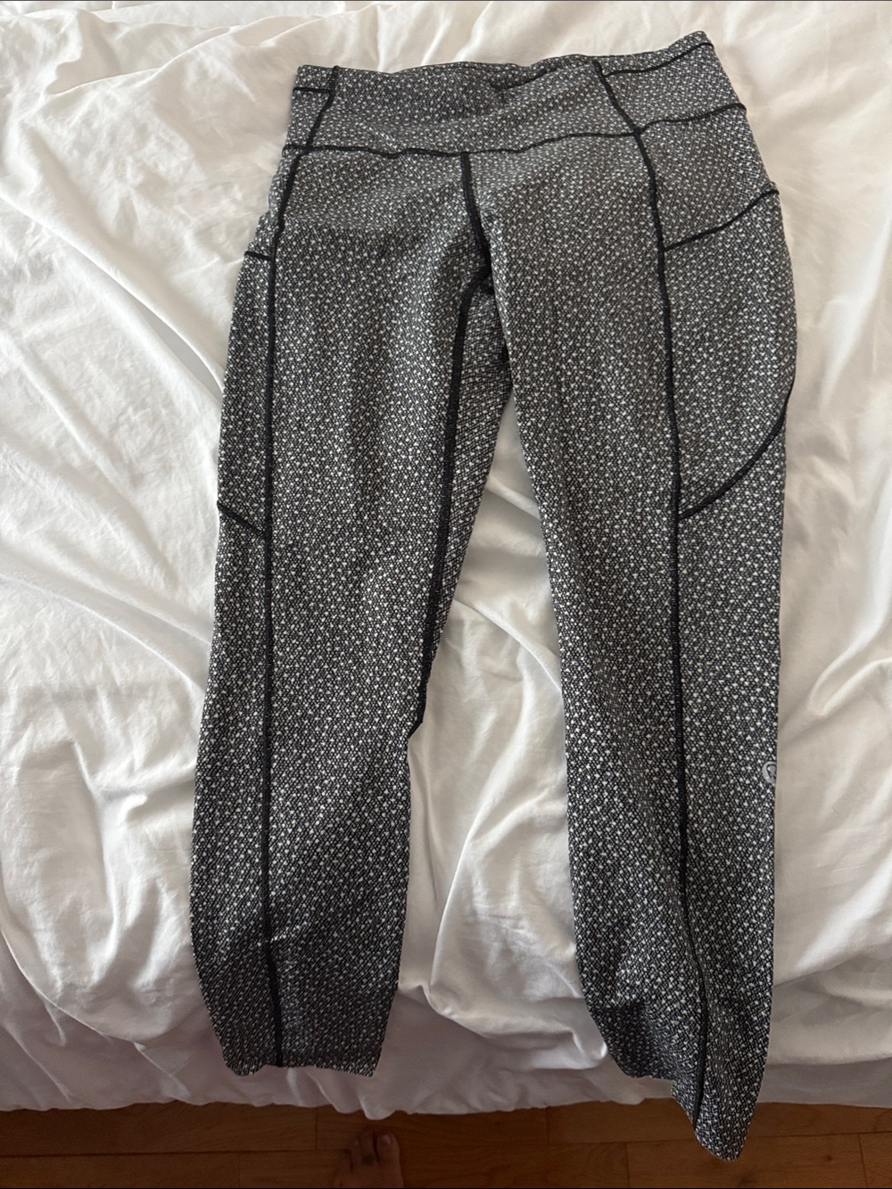 lululemon athletica Black & White Printed Leggings